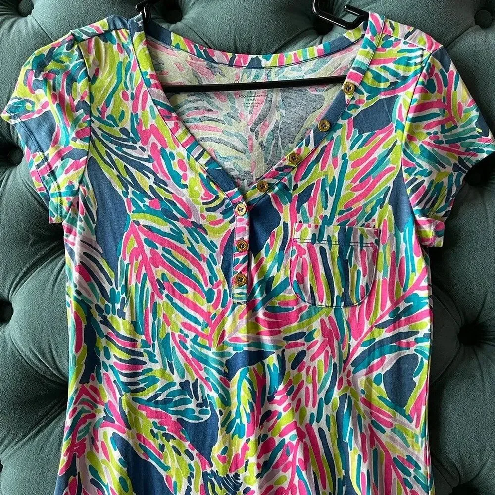 Womens Lilly Pulitzer dress and New Necklace Set to match